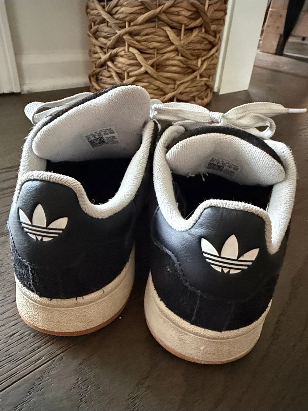 Adidas woman’s Campus Suede Sneakers - Black/White